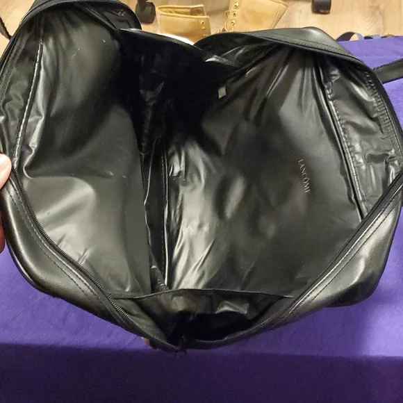 Lancome tiger print travel makeup cosmetic bag purse - Picture 4 of 8